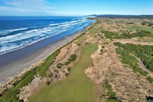 Bandon Dunes 5th Approach Aerial